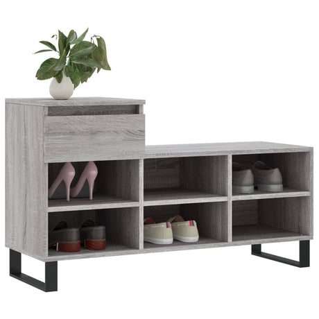 Shoe Cabinet 102X36X60 Cm Engineered Wood