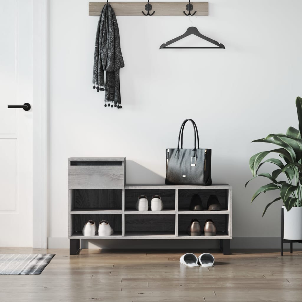 Shoe Cabinet 102X36X60 Cm Engineered Wood