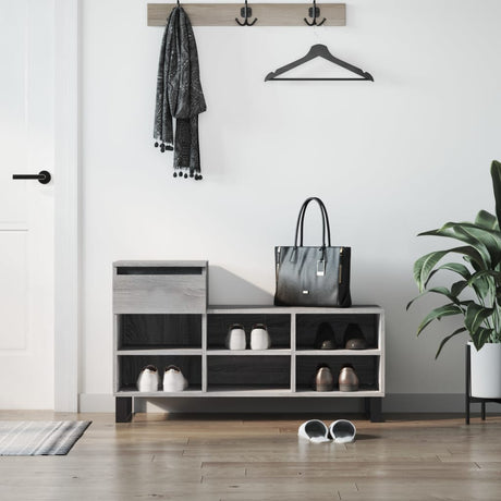 Shoe Cabinet 102X36X60 Cm Engineered Wood