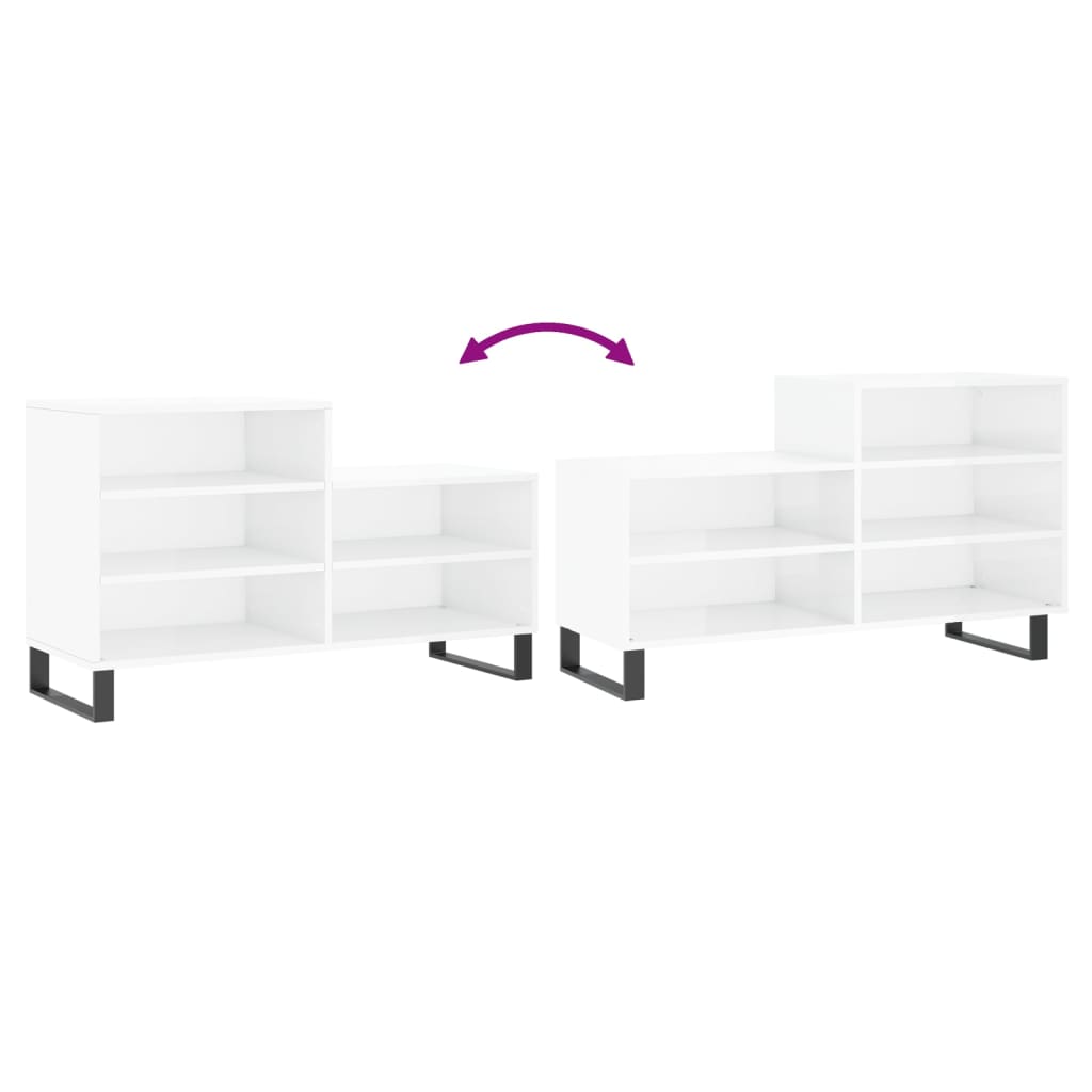 Shoe Cabinet 102X36X60 Cm Engineered Wood