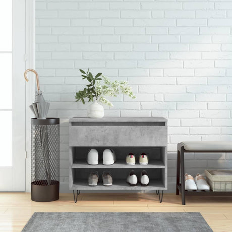 Shoe Cabinet 70X36X60 Cm Engineered Wood