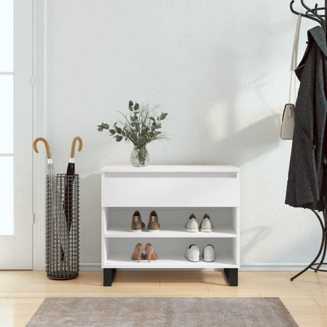 Shoe Cabinet 70X36X60 Cm Engineered Wood
