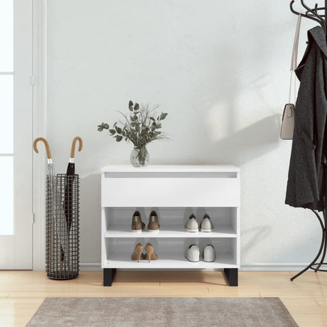 Shoe Cabinet 70X36X60 Cm Engineered Wood