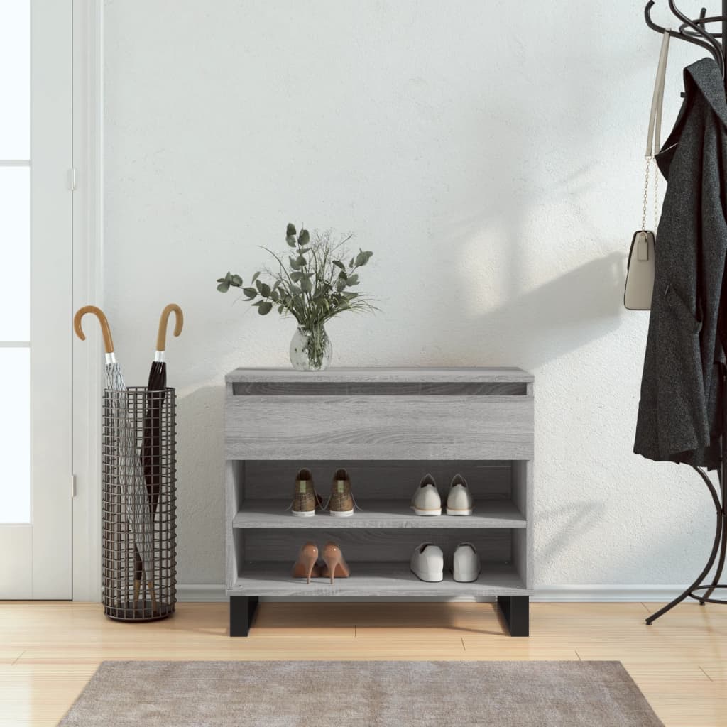 Shoe Cabinet 70X36X60 Cm Engineered Wood