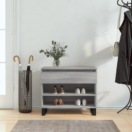 Shoe Cabinet 70X36X60 Cm Engineered Wood