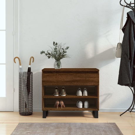 Shoe Cabinet 70X36X60 Cm Engineered Wood