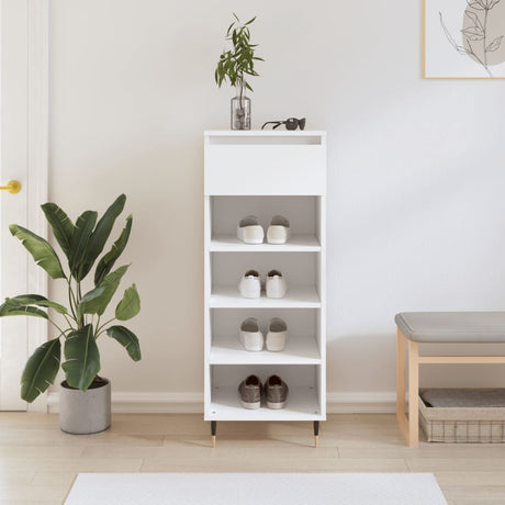 Shoe Cabinet 40X36X105 Cm Engineered Wood