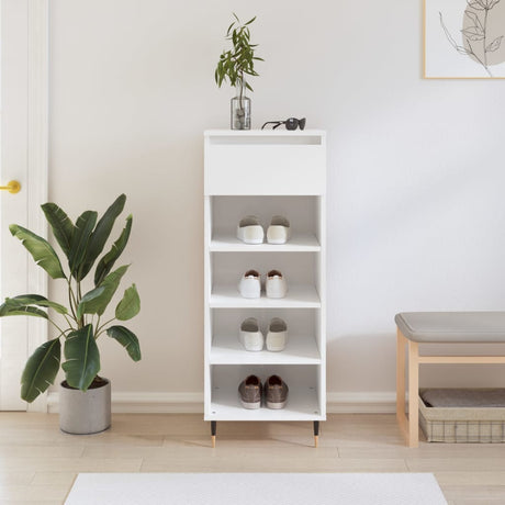 Shoe Cabinet 40X36X105 Cm Engineered Wood
