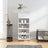 Shoe Cabinet 40X36X105 Cm Engineered Wood