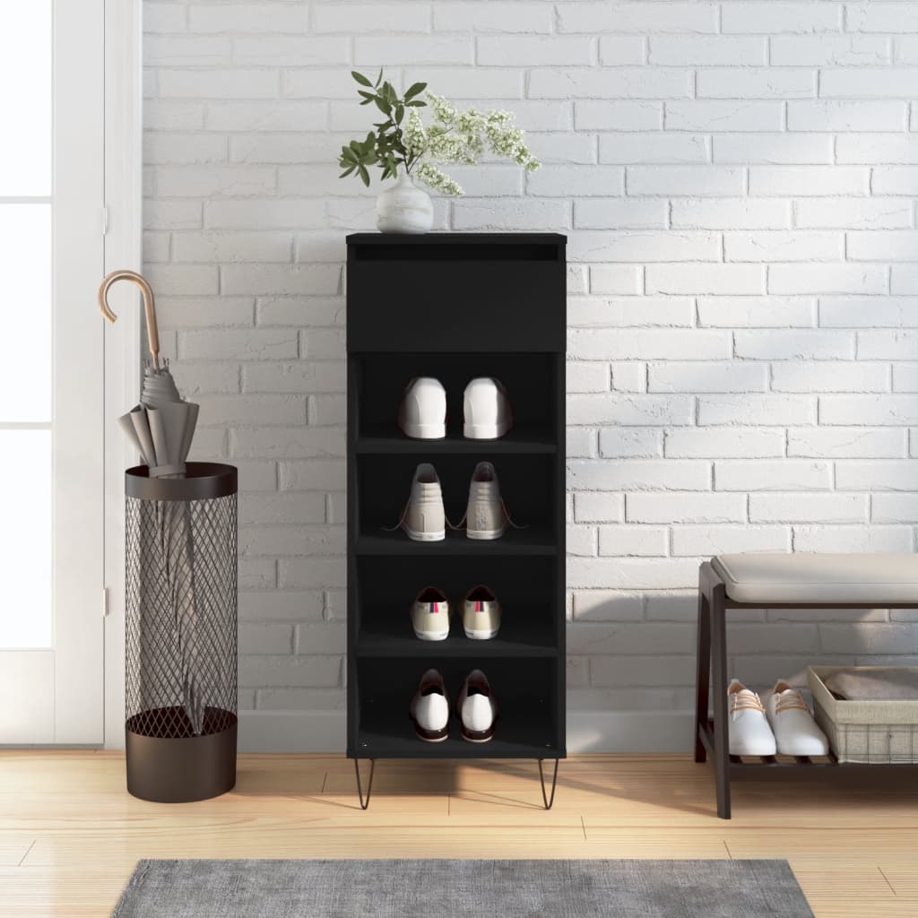Shoe Cabinet 40X36X105 Cm Engineered Wood