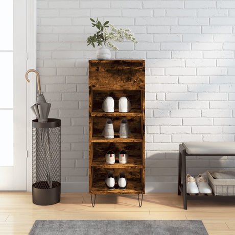 Shoe Cabinet 40X36X105 Cm Engineered Wood