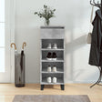 Shoe Cabinet 40X36X105 Cm Engineered Wood