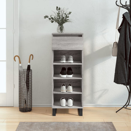 Shoe Cabinet 40X36X105 Cm Engineered Wood