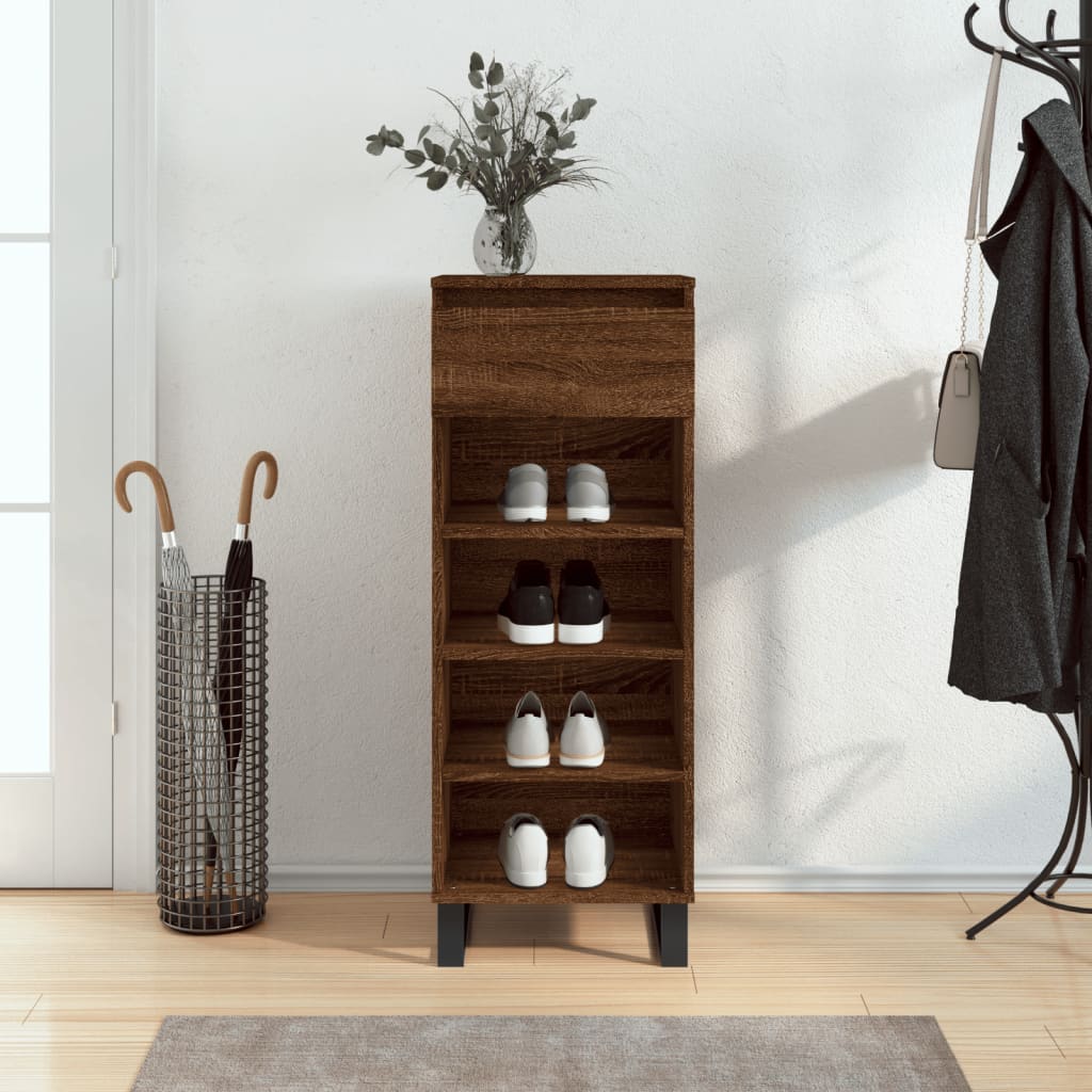 Shoe Cabinet 40X36X105 Cm Engineered Wood