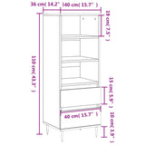 Highboard 40X36X110 Cm Engineered Wood