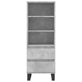 Highboard Concrete Grey 40x36x110 cm Engineered Wood