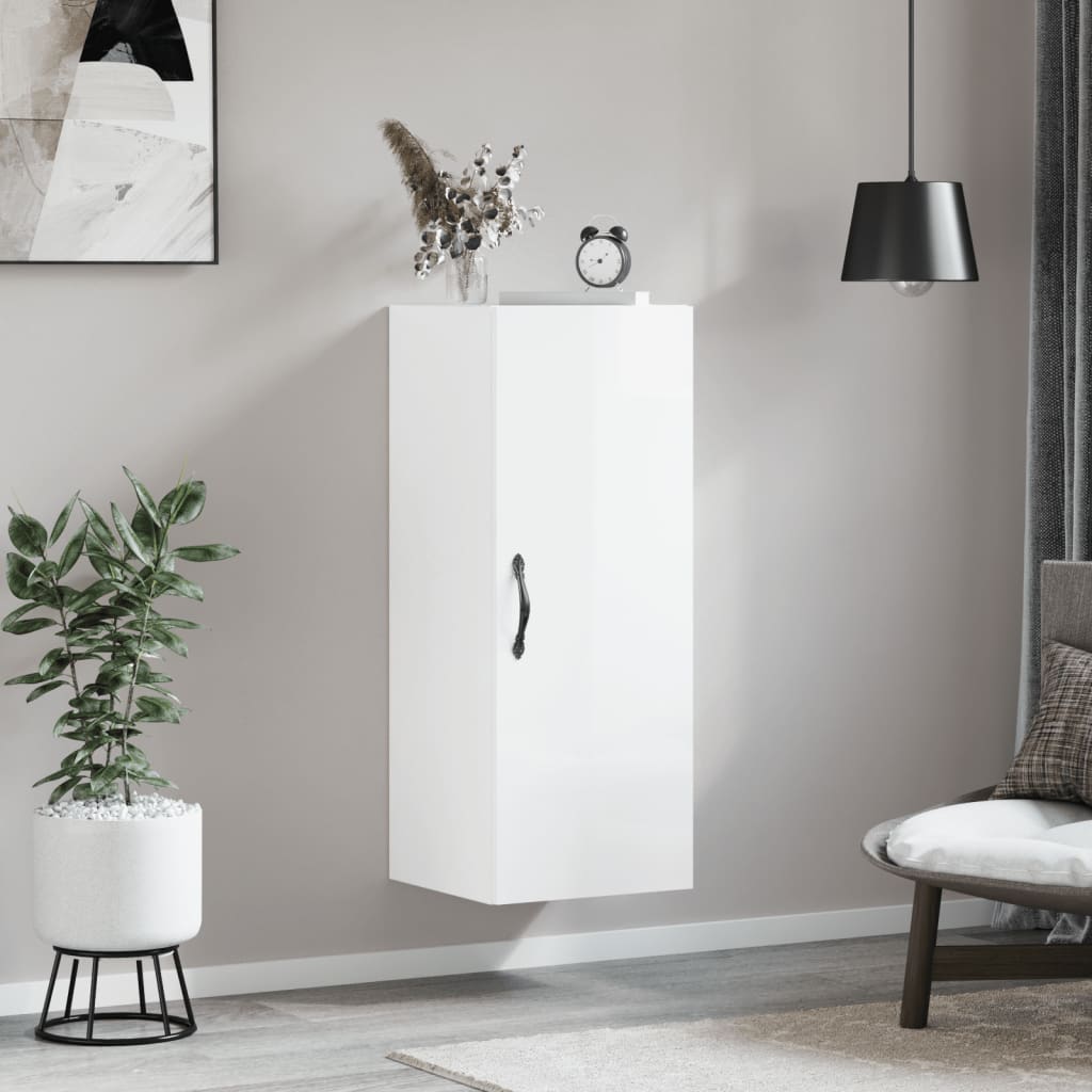 Wall Mounted Cabinet 34.5X34X90 Cm Engineered Wood