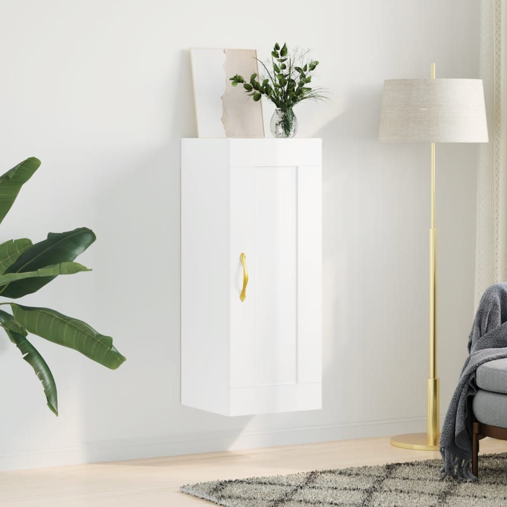 Wall Mounted Cabinet 34.5X34X90 Cm Engineered Wood