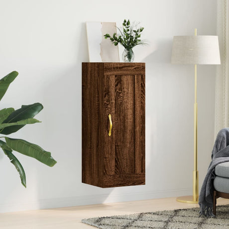 Wall Mounted Cabinet 34.5X34X90 Cm Engineered Wood