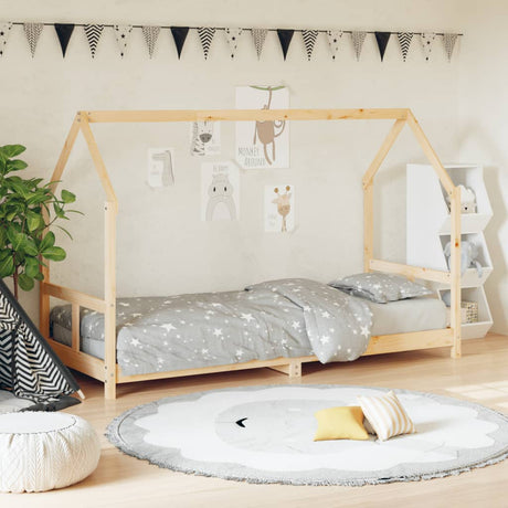 Kids Bed Frame Solid Wood Pine