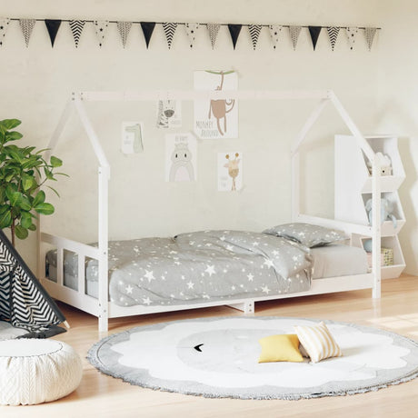 Kids Bed Frame Solid Wood Pine