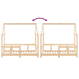 Kids Bed Frame Solid Wood Pine