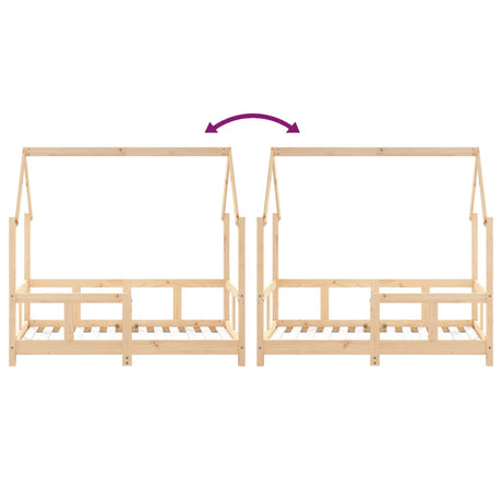Kids Bed Frame Solid Wood Pine