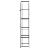Wine Rack for 73 Bottles Black 45x36x200 cm Wrought Iron