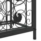 Wine Rack for 73 Bottles Black 45x36x200 cm Wrought Iron
