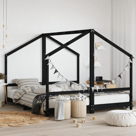 Kids Bed Frame Solid Wood Pine