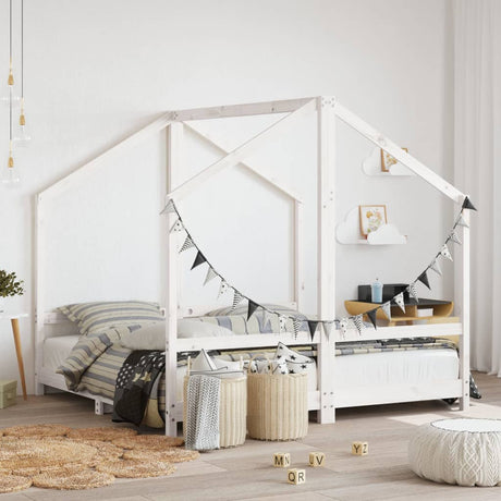 Kids Bed Frame Solid Wood Pine