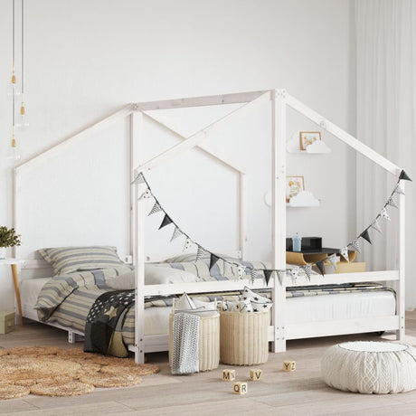 Kids Bed Frame Solid Wood Pine