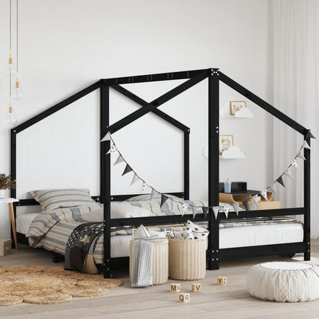 Kids Bed Frame Solid Wood Pine