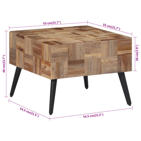 Coffee Table Grey Solid Reclaimed Teak