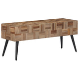 Bench 110x35x45 cm Solid Reclaimed Teak