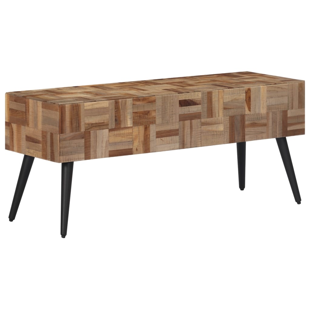 Bench 110x35x45 cm Solid Reclaimed Teak