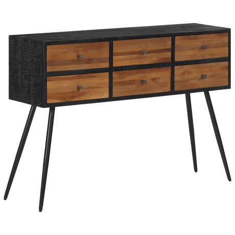 Console Table With Drawers 116X30X76 Cm Solid Reclaimed Teak