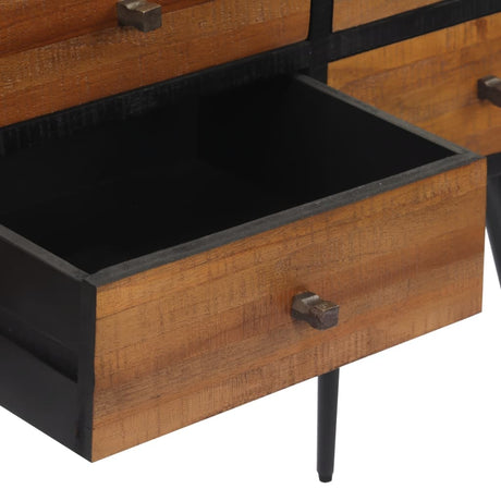 Console Table With Drawers 116X30X76 Cm Solid Reclaimed Teak