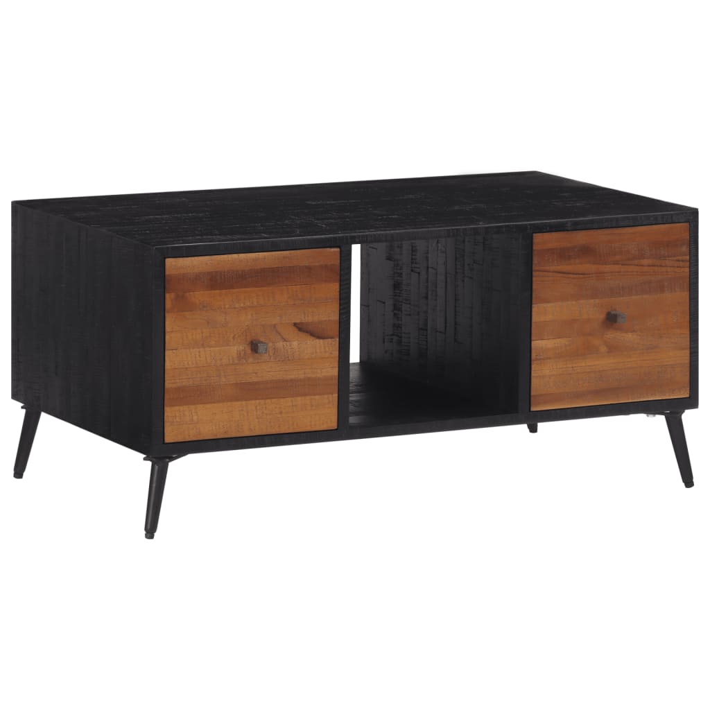 Coffee Table 90X50X41 Cm Solid Reclaimed Teak