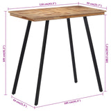 Bar Table 110x55x105 cm Solid Wood Teak