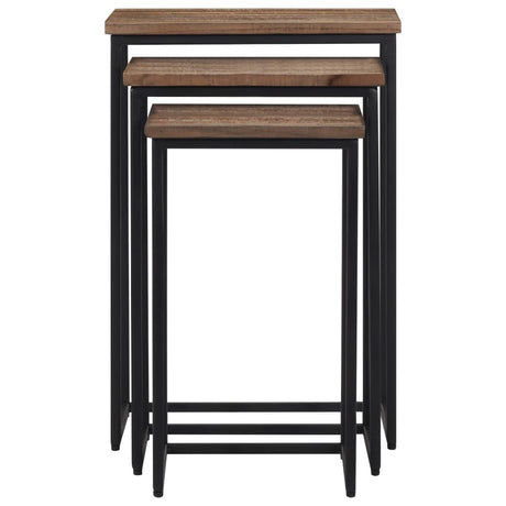 Nesting Coffee Tables 3 Pcs Solid Wood Teak