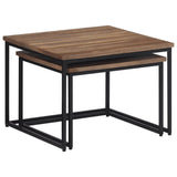 Nesting Coffee Tables 2 Pcs Solid Wood Teak