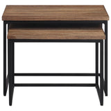 Nesting Coffee Tables 2 Pcs Solid Wood Teak