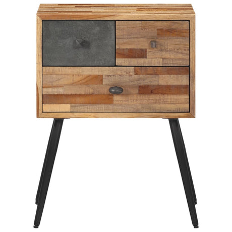 Bedside Cabinet 47X31.5X60 Cm Solid Wood Teak