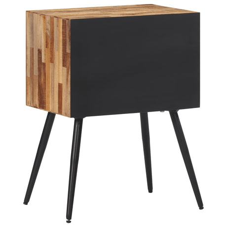 Bedside Cabinet 47X31.5X60 Cm Solid Wood Teak