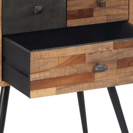 Bedside Cabinet 47X31.5X60 Cm Solid Wood Teak