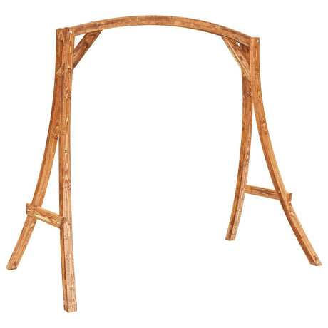 Swing Bed Solid Wood Spruce With Teak Finish