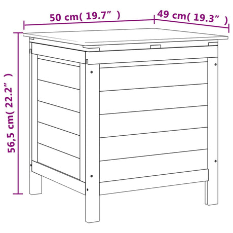 Garden Storage Box Solid Wood Fir