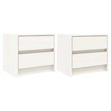 Bedside Cabinets 2 Pcs 40X31X35.5 Cm Solid Wood Pine