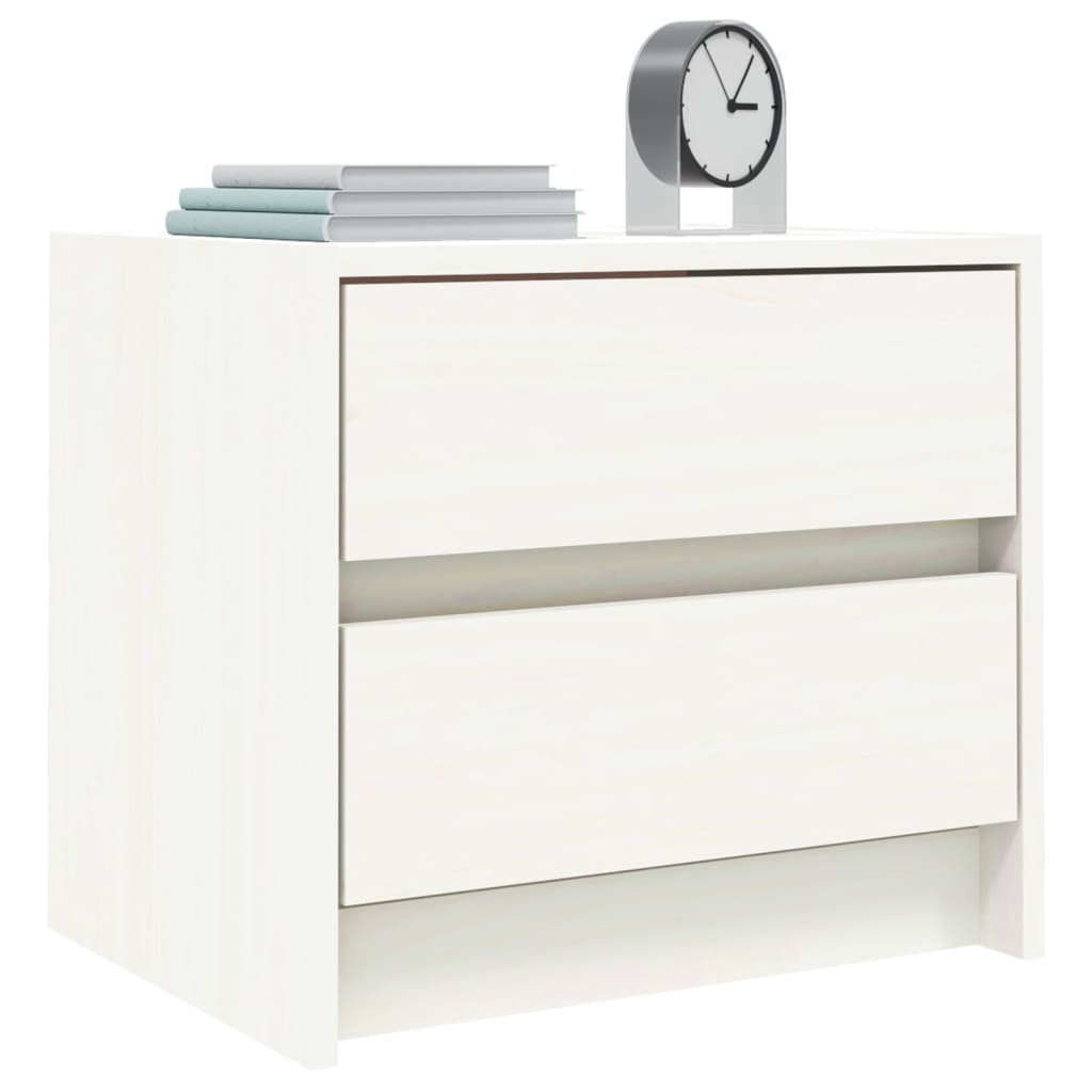 Bedside Cabinets 2 Pcs 40X31X35.5 Cm Solid Wood Pine
